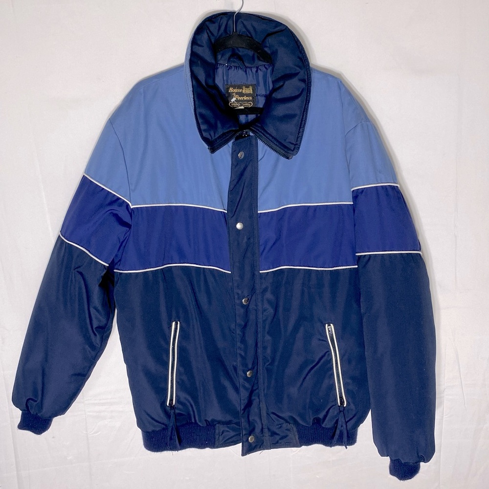 Vintage House Of Perless Blue Winter Coat LT - Picture 15 of 15